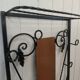 Wrought iron cloakroom coat rack