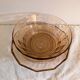 Amber light 1940s–50s – Salad bowl & serving plate