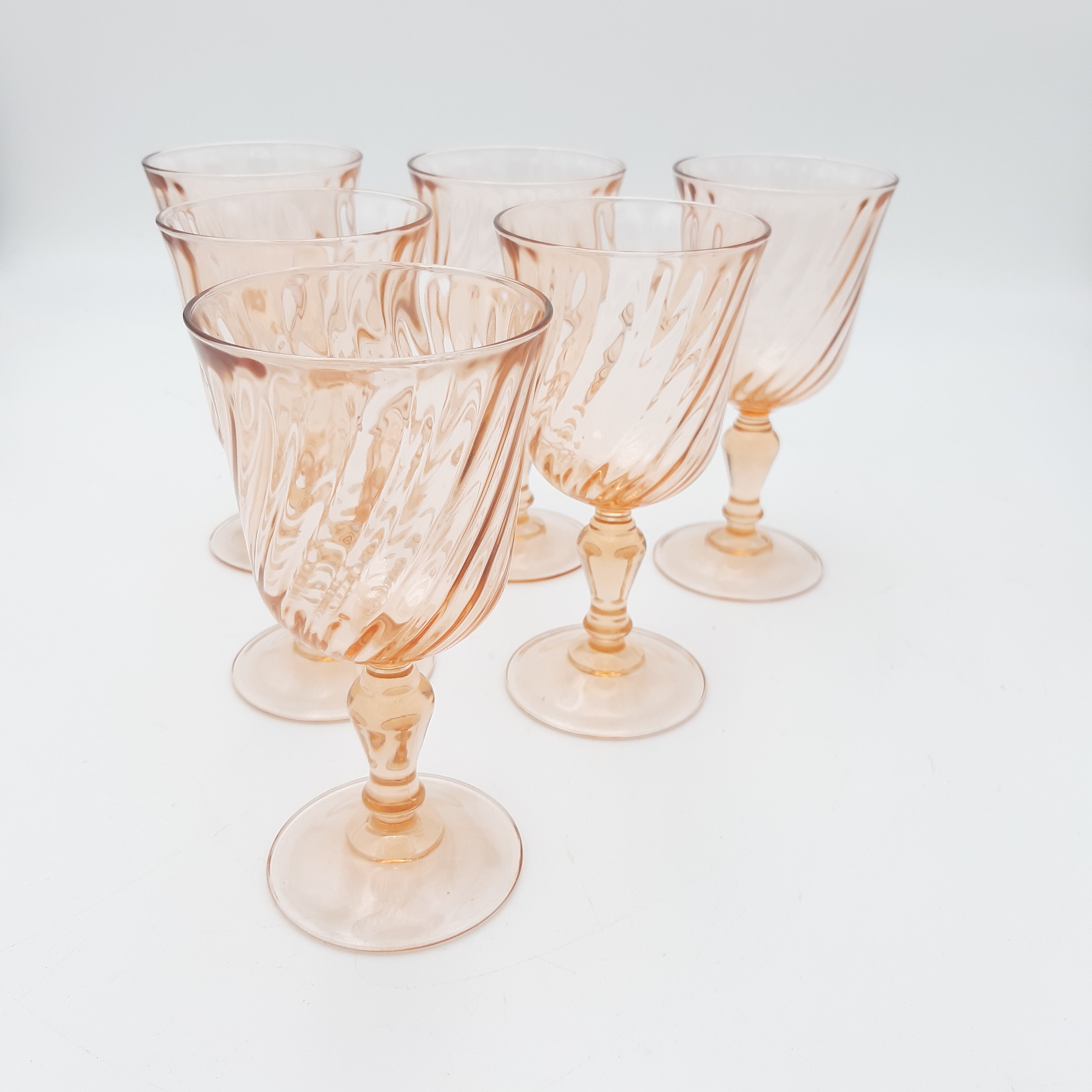 6 verres à eau Rosaline