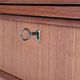 Tall mid-century teak secretary desk / Danish modern design / 1960s