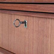 Tall mid-century teak secretary desk / Danish modern design / 1960s