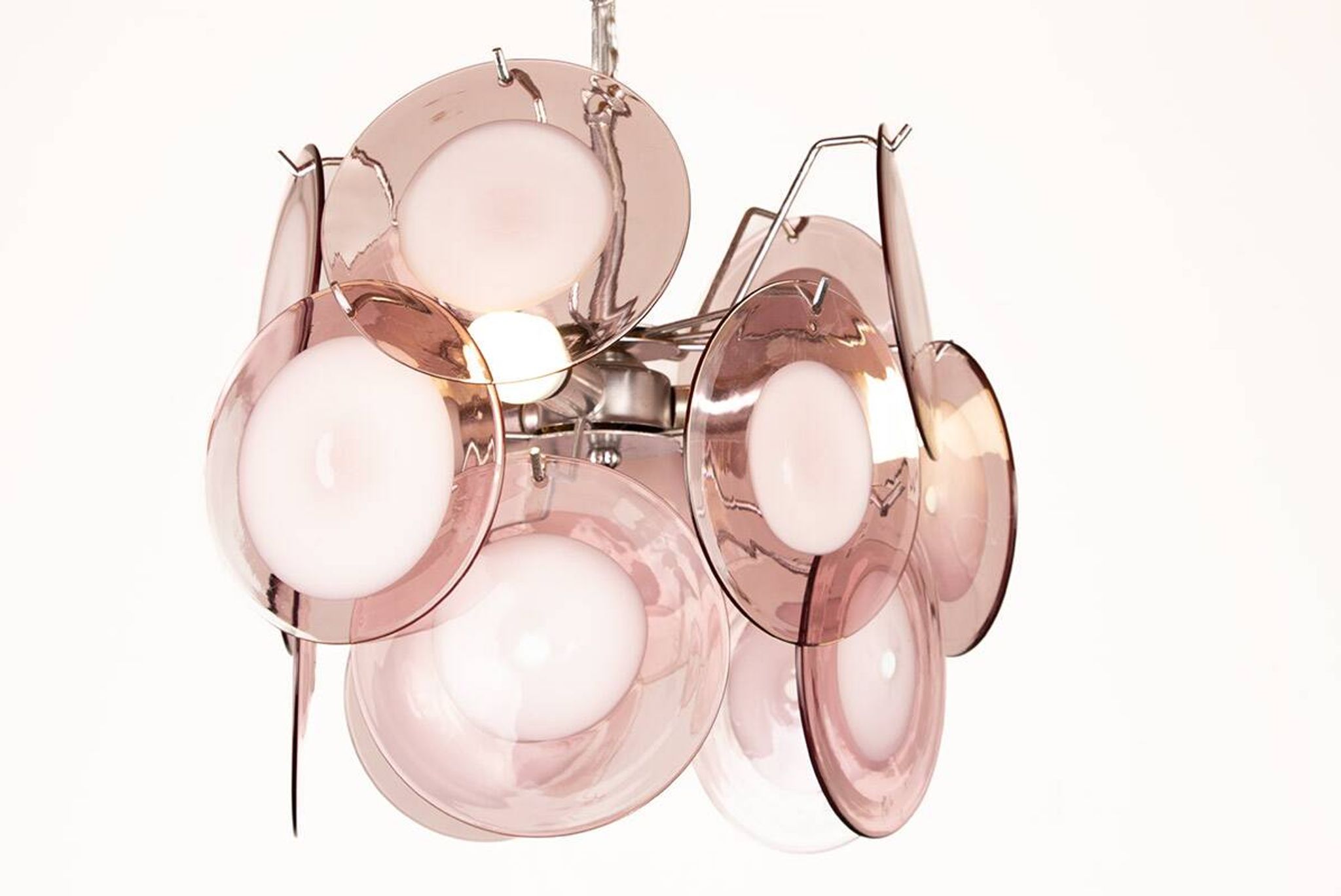 "Space Age" chandelier in Murano glass by Gino Vistosi 1970.