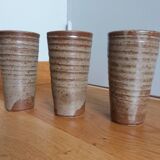 Glasses goblets stoneware cups