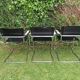 Lot de 3 fauteuils cantilever années 70