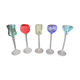 5 liqueur glasses