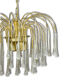 Chandelier vintage Murano glass Teardrop of Paolo Venini 1970 s