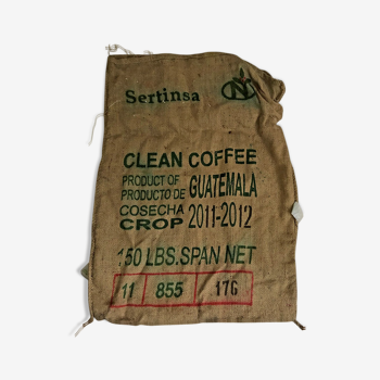 Guatemalan coffee jute canvas bag