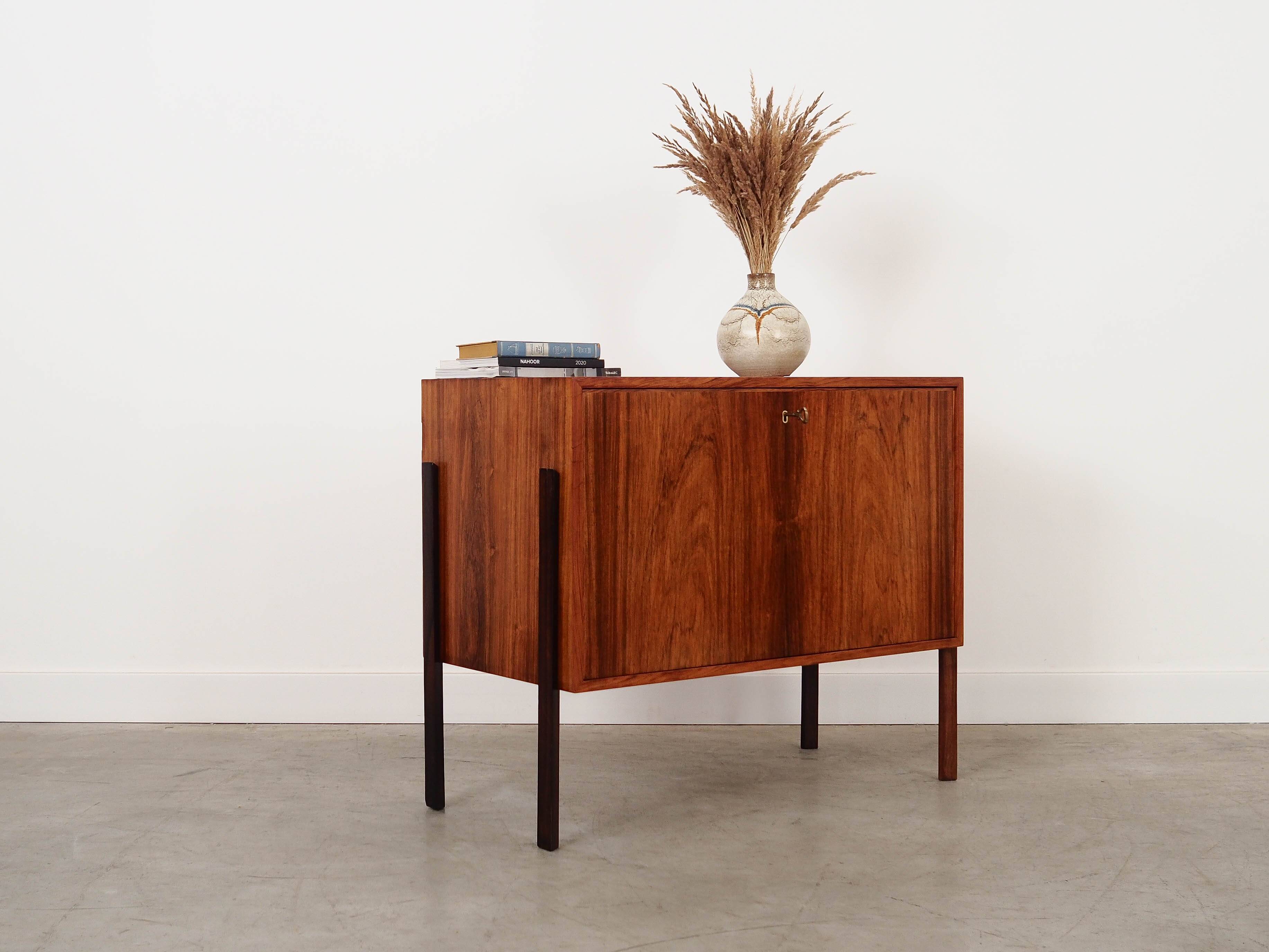 Cabinet de bar danois en bois de rose, années 1970
