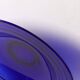 Glass Centerpiece Platter Forum Sapphire / Bormioli Rocco / Italy / 1980s