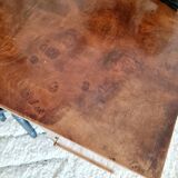 Art Deco desk mahogany plating blond