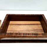 Rectangular Art Deco Walnut and Walnut-Root Box, Italy