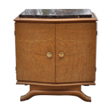 Vintage clear wood bedside table