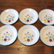 6 flat plates 50s Salins model Jocelyne - Lot 1