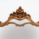 Wood-carved 20th century Louis XV style console mirror, France ca. 1970