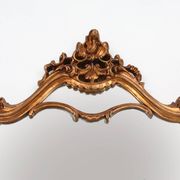 Wood-carved 20th century Louis XV style console mirror, France ca. 1970