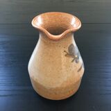 Pitcher beige floral decoration