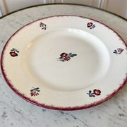 Round dish Digoin Sarreguemines model "Line" years 20-30