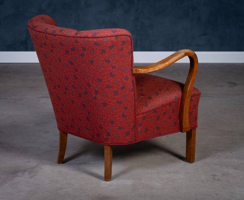 Art Deco armchair attributed to Viggo Boesen, Denmark, 1950s.
