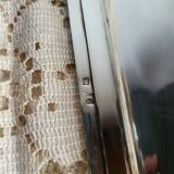 Rectangular metal silver-plated tray