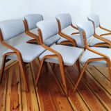 Set of Six Chairs by L. Volák for Dřevopodnik Holešov, Czechoslovakia, 1960s