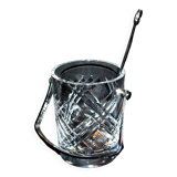 Vintage Crystal Ice Bucket - Ice Cube Pot and Spoon Signed Sèvres