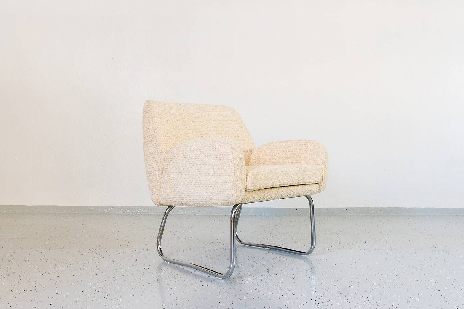 Vintage yellow Armchairs, Germany, 1970s, Set Of 2