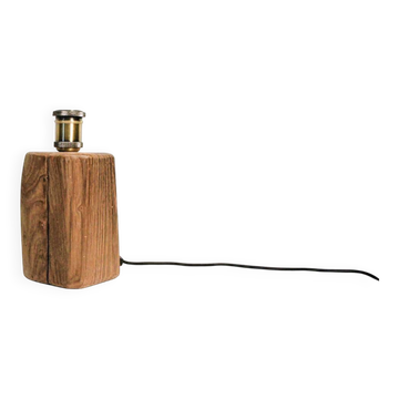 Lamp base in solid oak