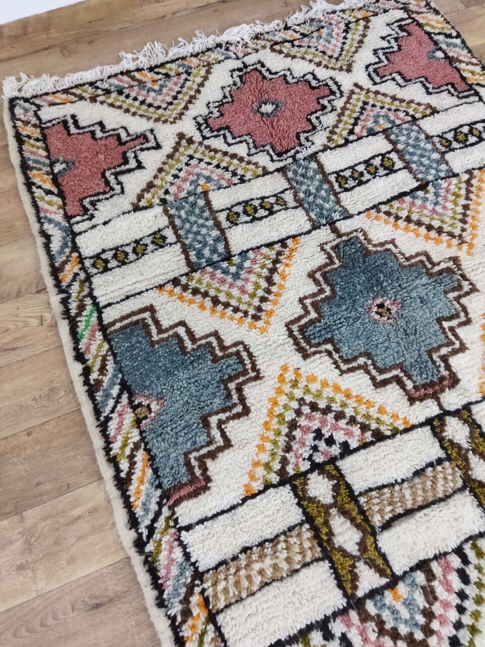 Handmade Moroccan Berber carpet 250 X 144 CM