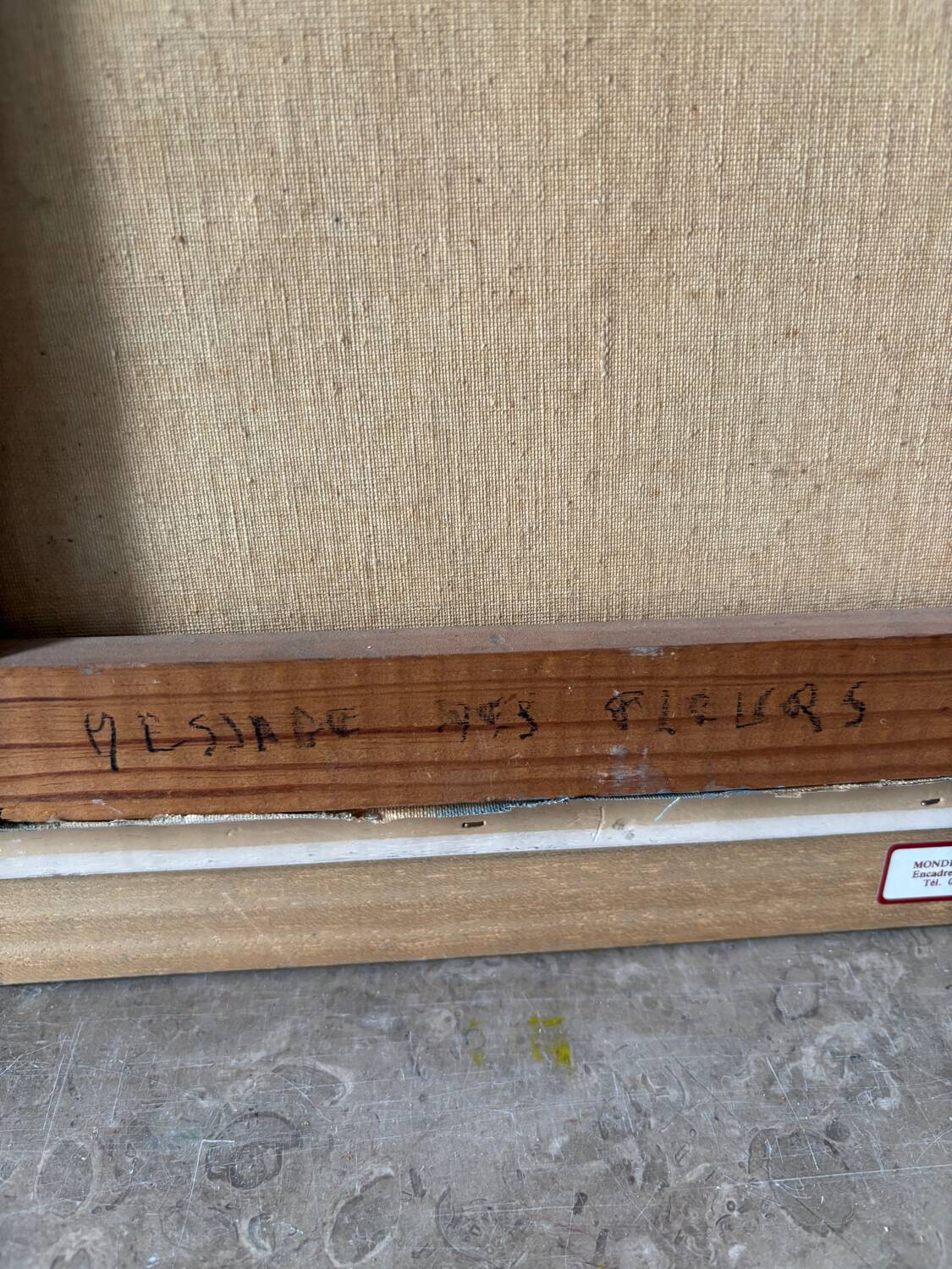 Signed bouquet of flowers