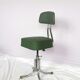 Chaise pivotante en skaï vert et acier chromé, Pullman, 1960