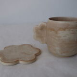 Tasse fleur avec coupelle - Vagabonde Création