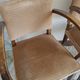 Pair of vintage bridge armchairs-circa 1960-wood and velvet