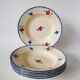 Set of 6 digoin sarreguemines soup plates model "mary-lou" 1940