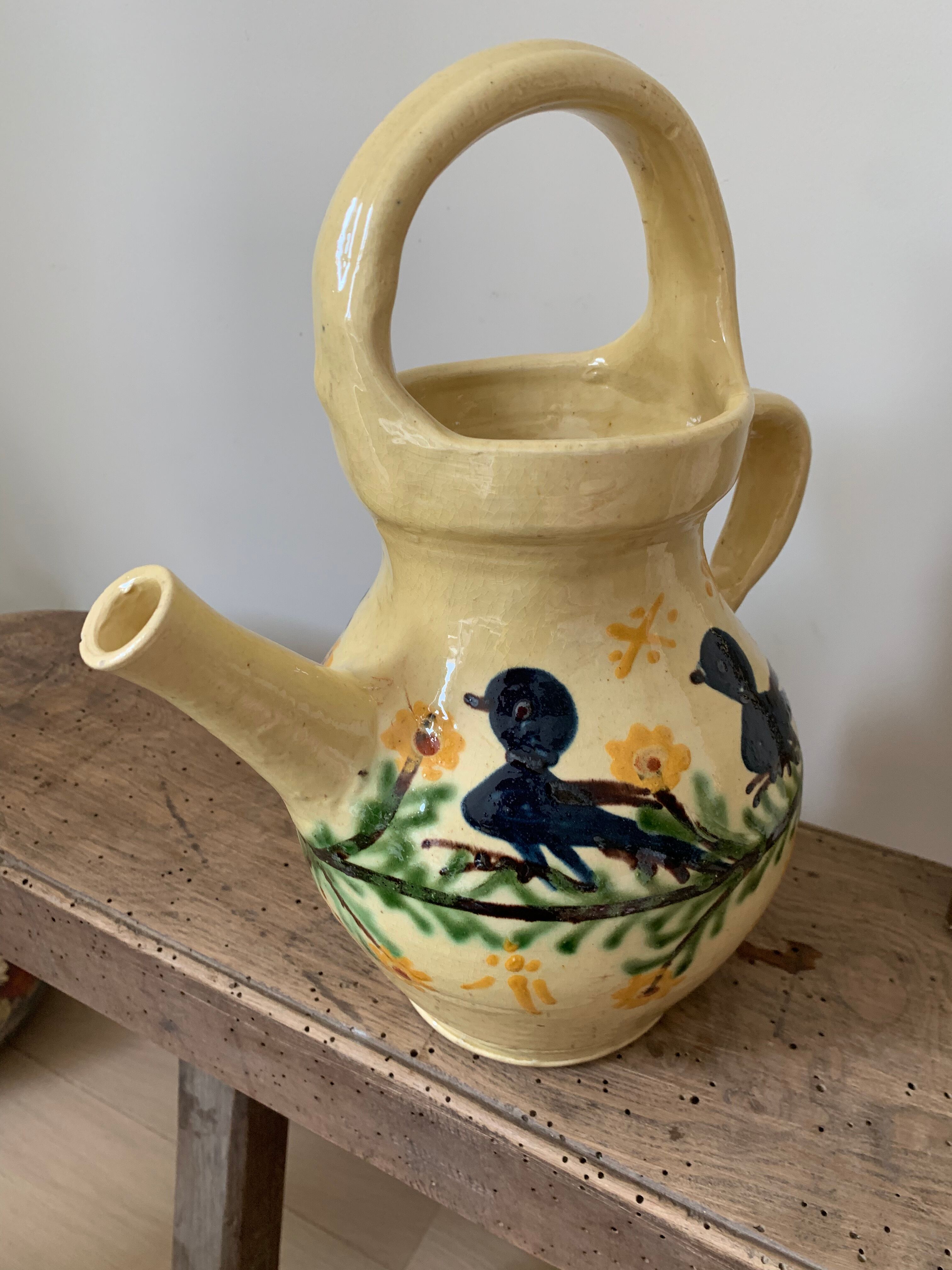 Chevrette jug Savoyard pottery