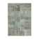 Hand-knotted oriental overdyed 170 cm x 240 cm grey patchwork carpet