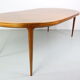 Swedish walnut dining table by B. Fridhagen for Bodafors, 1960s
