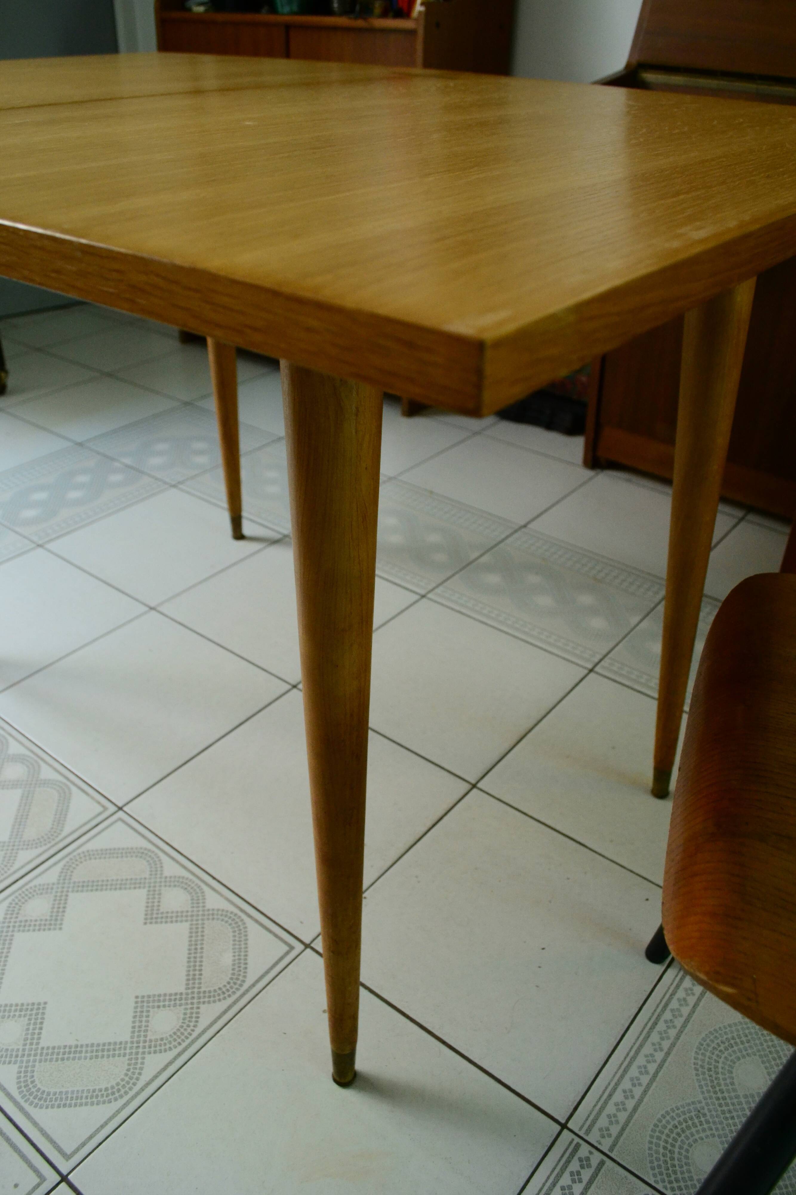 Table portfolio 60s oak