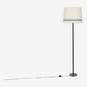 Lampadaire gainé cuir, K & L Belysning Sweden.