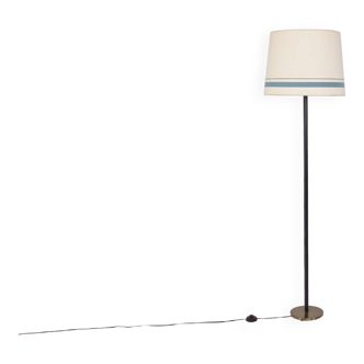 Leather-covered floor lamp, K & L Belysning Sweden.