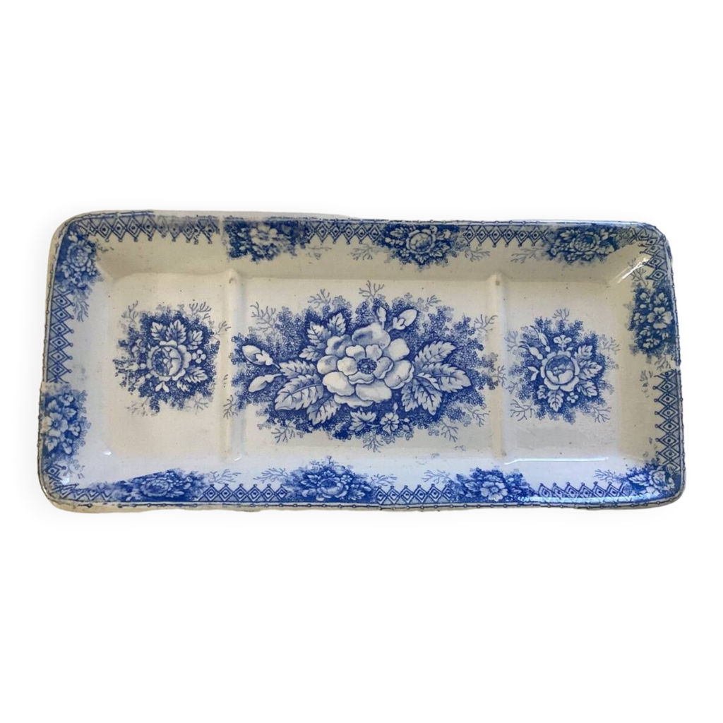 Ancien Porte-savon Porte-peigne En Terre De Fer (faïence), Couleur Marron, Occasion