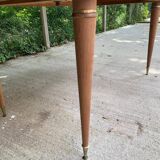 Table à manger scandinave bois massif et palissandre rénovée 240cm