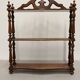19th century mahogany wall shelf