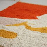 Traditional handmade Beni Ourain rug