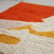 Traditional handmade Beni Ourain rug