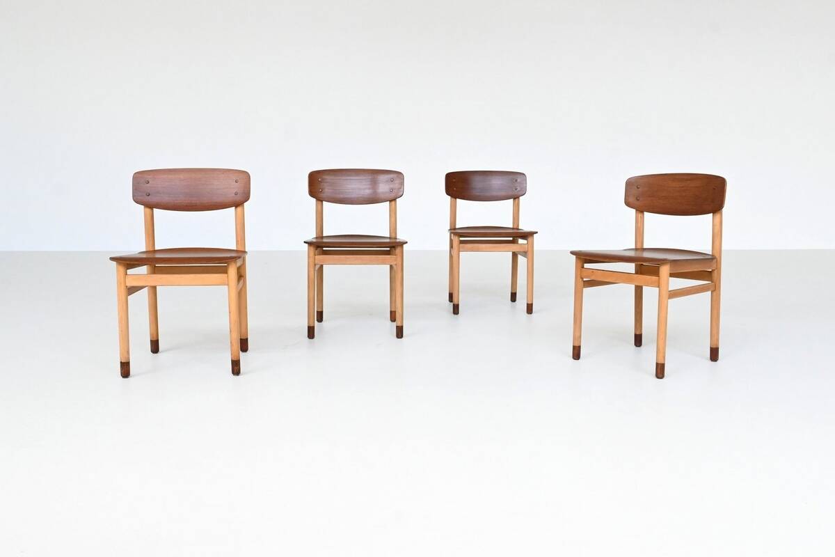 Set of four Danish dining chairs Kvetny and Sonners Denmark 1960