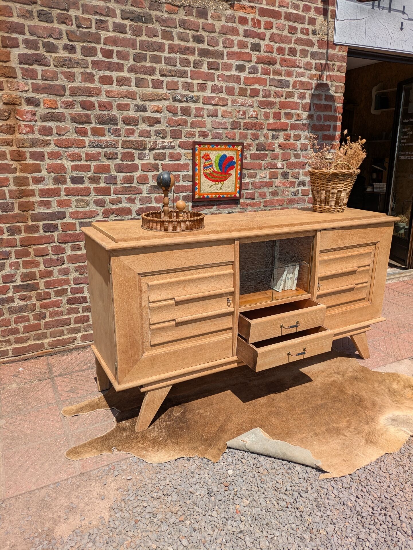 Vintage oak sideboard