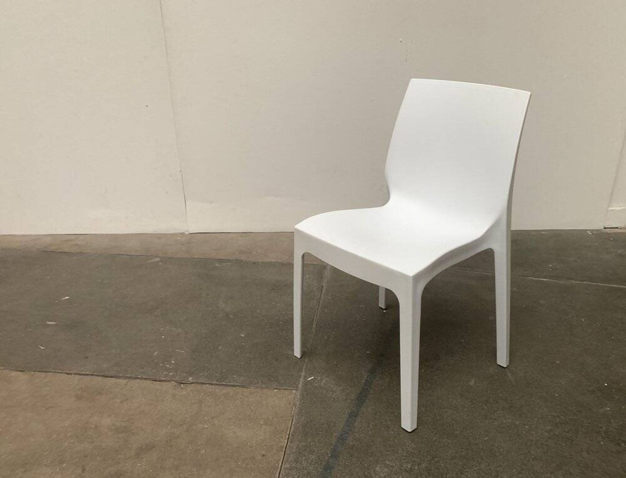 Stackable plastic auxiliary chair Italian Rome