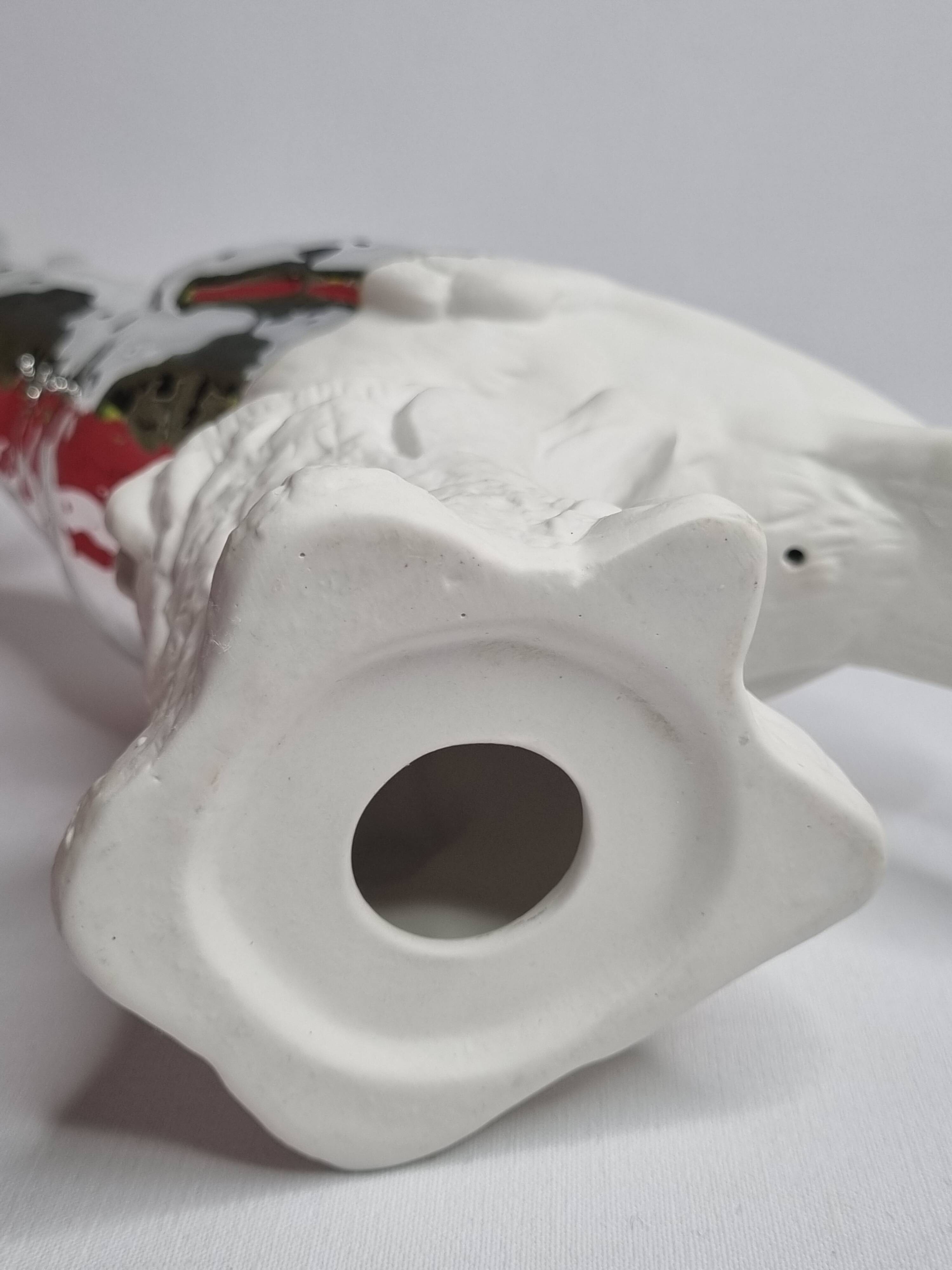Cockatoo sculpture in biscuit porcelain, Pols Potten, 33 cm