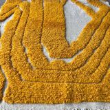 Handmade living room rug, 150 x 250 cm, orange