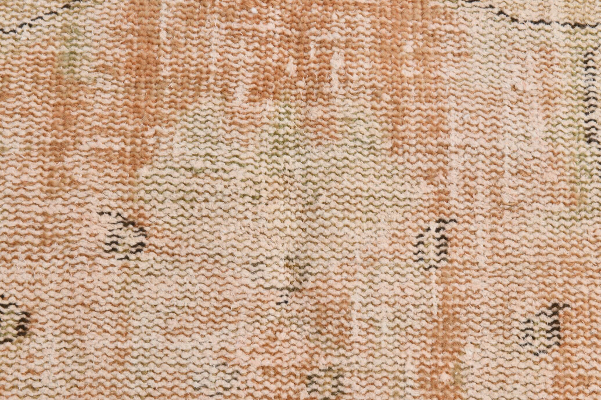 7X11 Pale Orange Beige Turkish Aea Rug, 202x320Cm SK 21060